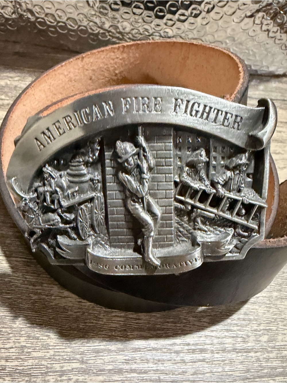 Vintage, limited edition Fire Fighter belt buckle